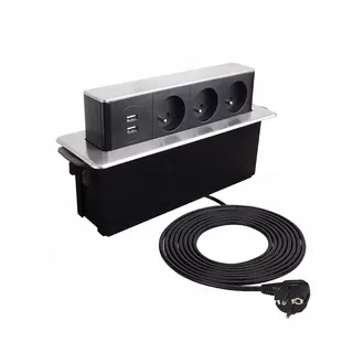 SILDE BOX zapustená zásuvka s USB portom